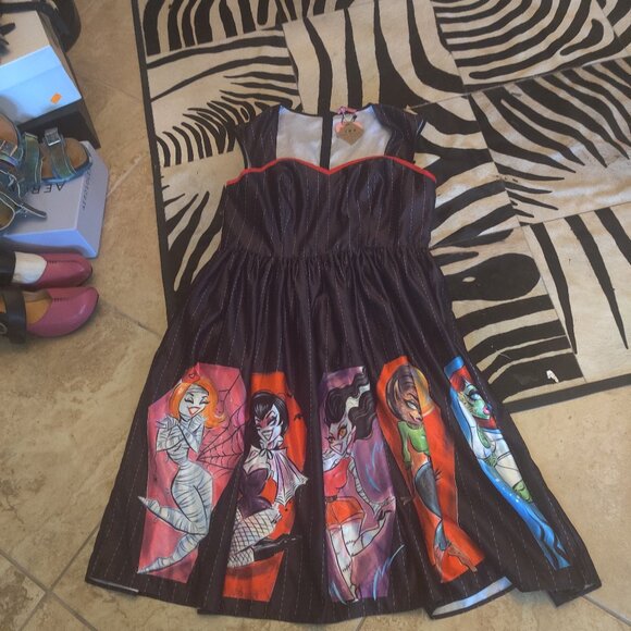 unique vintage Elle Rebel Rebel Love Dress size 2xl New - Picture 1 of 4